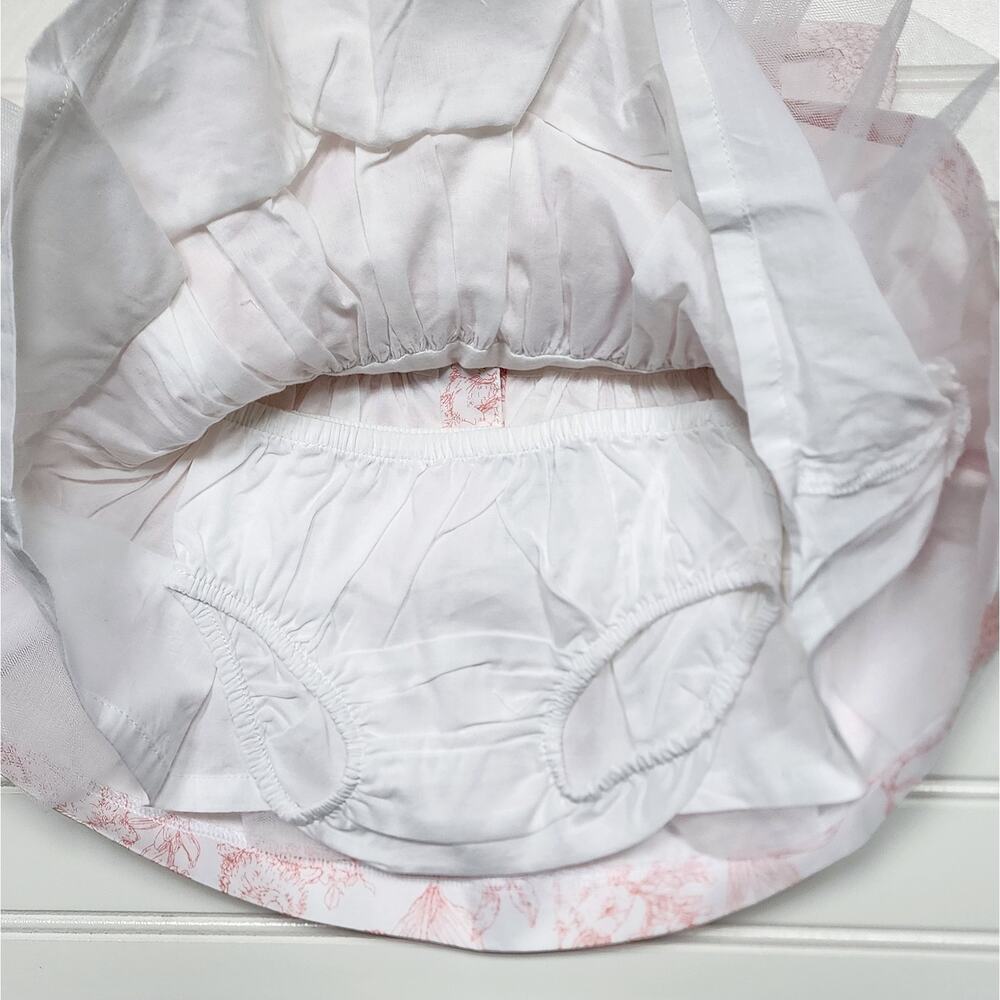 NWT Janie and Jack Rabbit Toile Print Dress - Picture 5 of 7